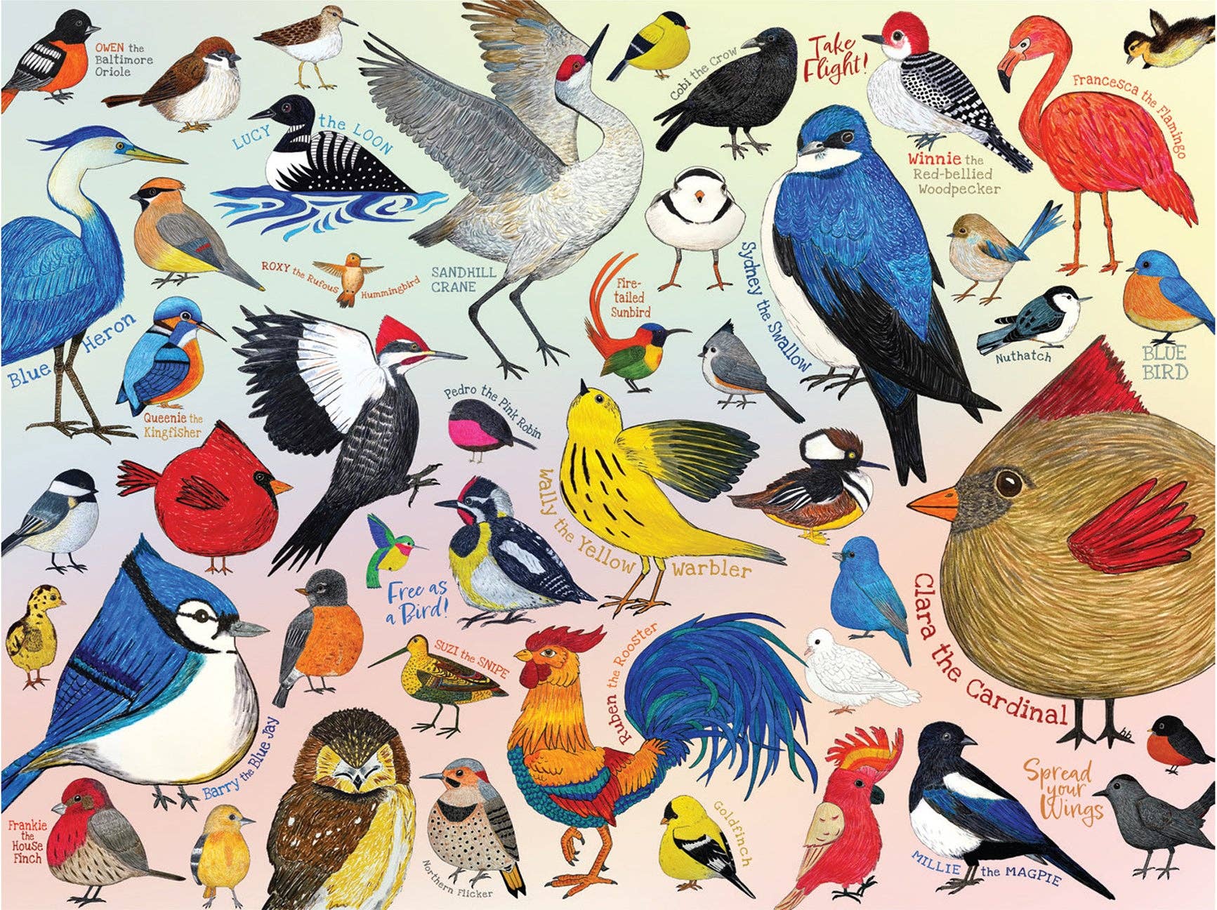 Birdie Buddies – 500 Piece Jigsaw Puzzle Collective