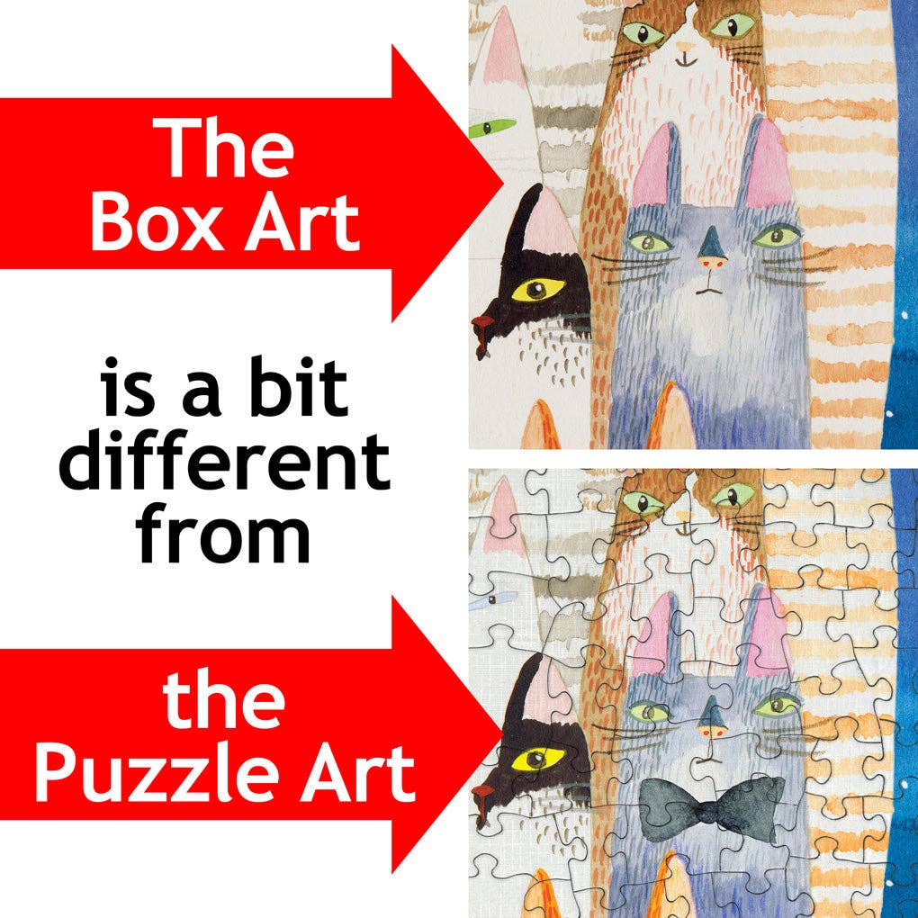 Colorful Cats – 500 Piece Jigsaw Puzzle Collective