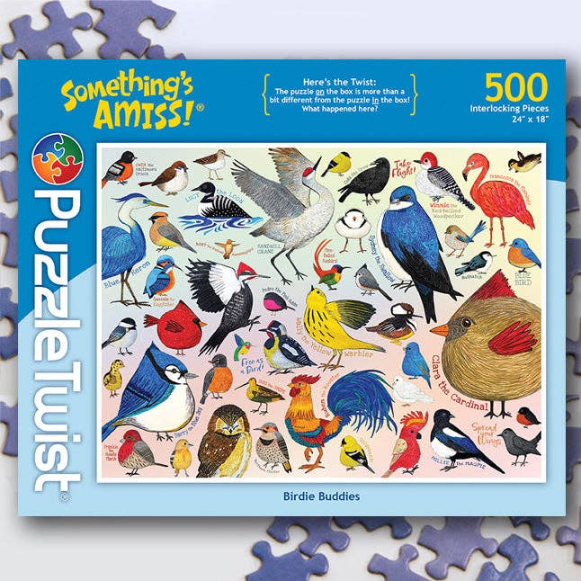 Birdie Buddies – 500 Piece Jigsaw Puzzle Collective